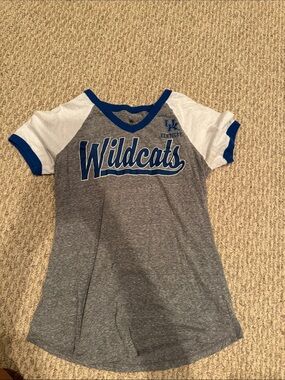 Top of the World Grey Wildcats Tee with White and Blue Accents